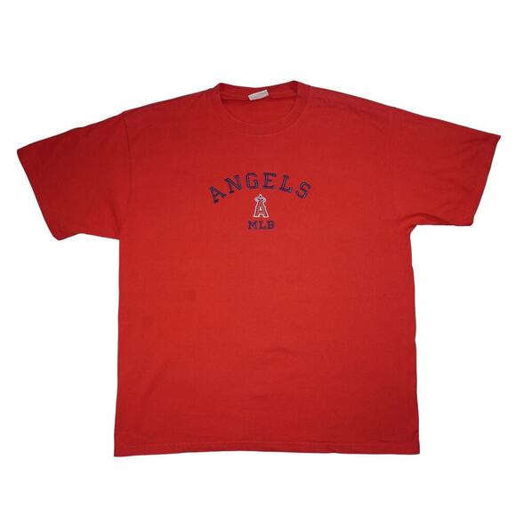 Vintage Angels MLB Lee Sport Red Graphic T-Shirt Men’s XL - Picture 1 of 5